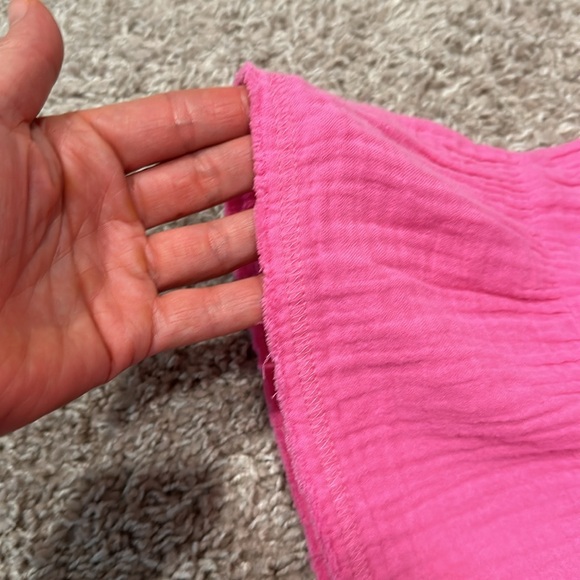 Aerie Pink Gauze Tiered Skirt Size Medium - Picture 3 of 5